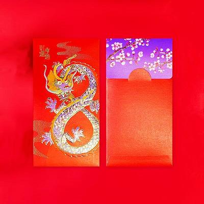 6Pcs Dragon Year Red Envelopes 2023 Red Packets Chinese New Year Money  Pockets 