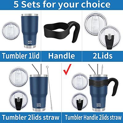 30 oz Tumbler with Lids and Straws,18/8 Stainless