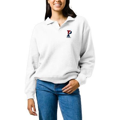 Women's League Collegiate Wear Heathered Gray Emory Eagles Victory Springs Pullover  Hoodie