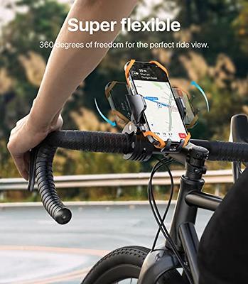 Bike Phone Mount,【Anti Shake & Super Stable】 Universal Handlebar Cell Phone  Holder for Bike Bicycle Motorcycle Compatible with iPhone 13 13 Mini 13