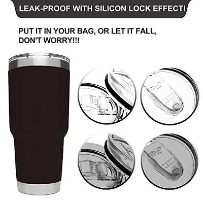 20 oz Tumbler Lid,2 Pack Reusable Replacement Lids Compatible for YETI 20  oz Tumbler,10/24 oz Mug and 10 oz Lowball,Travel Spill Proof Cup Lids  Covers