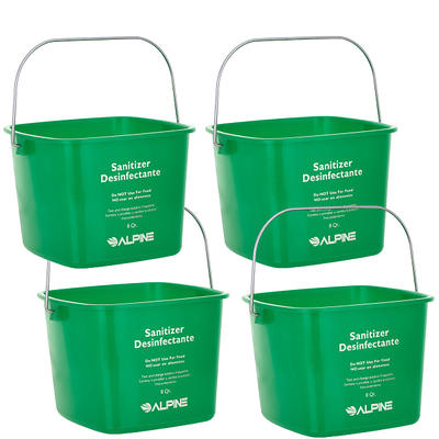 Roshtia 6 Pcs 3 Quart Cleaning Bucket Small Sanitizing Square Bucket  Detergent Pail for Home Commercial Restaurant Kitchen Office School (Green)  - Yahoo Shopping