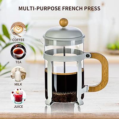 French Press Coffee Tea Maker, Brew Coffee French Press