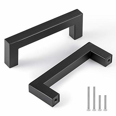 Ravinte 30 Pack  5 Inch Cabinet Pulls Matte Black Stainless Steel Kitchen Drawer  Pulls Cabinet Handles 5 InchLength, 3 Inch Hole Center 