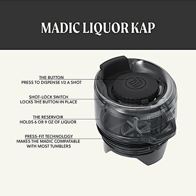 FlasKap Madic 9, 30 oz Tumbler Lid Replacement, Shot Dispenser, Leak  Proof Tumbler Lid, Splash Resistant to Avoid Spills