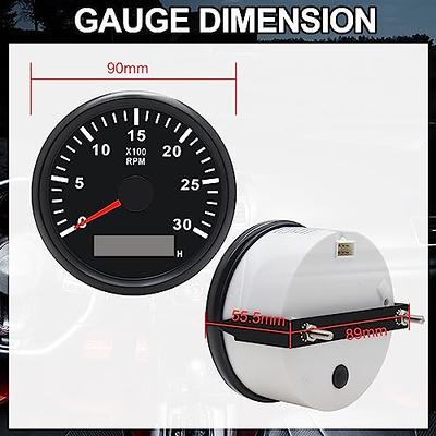 Tacho Gauge, Car Tachometer Anti Fog 4000RPM High Accuracy