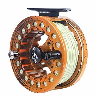 Maxcatch ECO Fly Fishing Reel with Pre-Loaded Fly Line,  Backing,Leader(3wt-8wt)