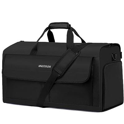  Carry on Garment Bag for Travel, Bukere Convertible Travel  Duffel Suit with Shoe Compartment, Detachable Shoulder Strap, 2 in 1  Weekender Men Women