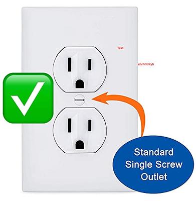 Wittle Self Closing Outlet Covers (6 pack) With Plug Protectors (12 pack)