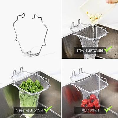  Xgunion Roll-up Dish Drying Rack Over Sink (17.8 x 11.8) 304 Stainless  Steel Foldable Sink Dish Drainer Racks for Kitchen Sink Counter