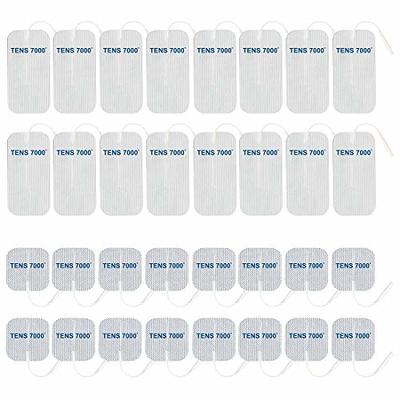 TENS 7000 Official TENS Unit Replacement Pads 32 Pack - 16 - 2 X 2, 16-  2 X 4 TENS Unit Electrode Pads Compatible with Most TENS Machines