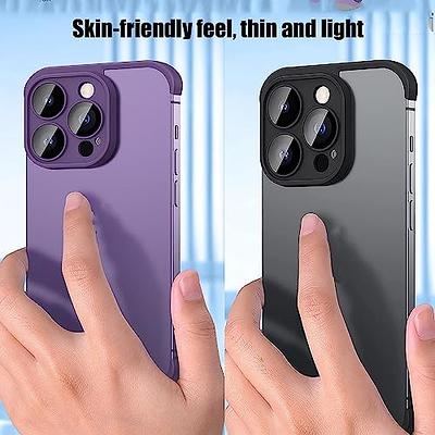 For iPhone 14 Pro Max 13 12 Edge Frame Bumper Case Camera Lens Glass  Protective