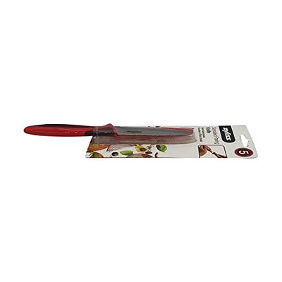 ZYLISS Serrated Paring Knife, 4-Inch Stainless Steel Blade, Red