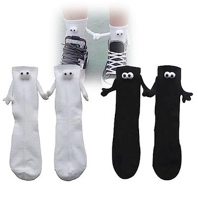 Apujent Hand in Hand Socks Magnetic Hand Holding Socks Hand