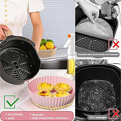 Reusable Round Baking Trays Silicone Air Fryer Liners Silicone Pot