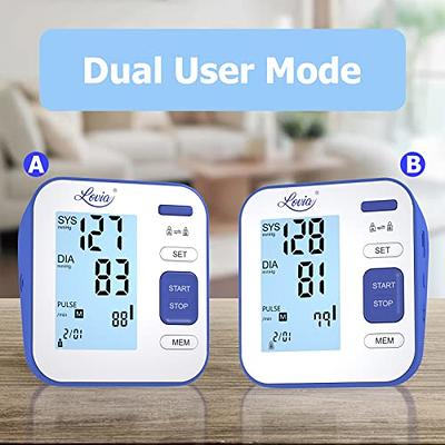 Blood Pressure Monitor Upper Arm, LOVIA Accurate Automatic Digital BP  Machine for Home Use & Pulse Rate Monitoring Meter with Cuff 22-40cm, 2×120  Sets