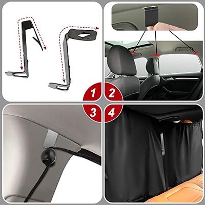 Car Privacy Curtains Universal Car Divider Curtain Between Rear Seat Auto  Blackout Curtains Car Sun Shades Side Window Covers