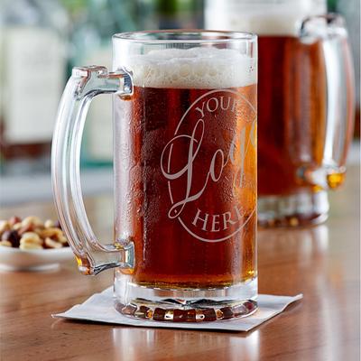 CREATIVELAND Barrel Glass Beer Mugs - Set of 4 Freezer Beer Glasses with  Handle - Geometric Beer Stein Household Cup - Retirement Gifts for Men  (Barrel, 590ml/20oz) - Yahoo Shopping