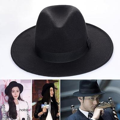 Classic White Fedora Hat For Men