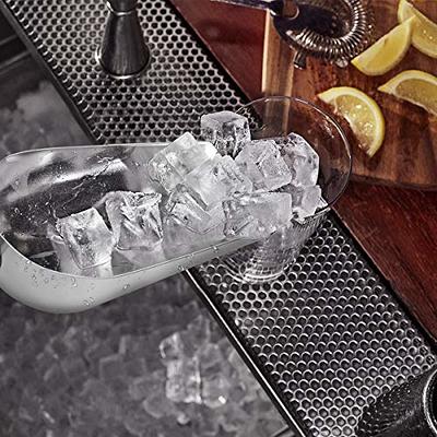 Round Ice Cube Tray with Lid Bin Scoop and Tong - Easy Release Circle Ice  Cub