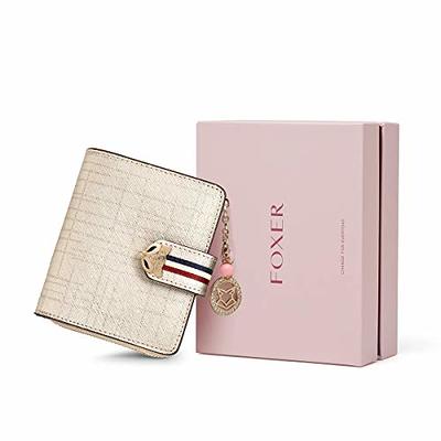 Wallets & purses Fendi - Pink and gold leather wallet bag