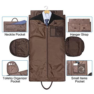 Garment Bag for Travel With Toiletry Bag Convertible