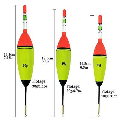 QualyQualy Fishing Glow Sticks for Bobbers 7.5X75mm Fishing Bobber Lights,  Fishing Rod Bell Alarm Lights, Bobber Glow Sticks Bul