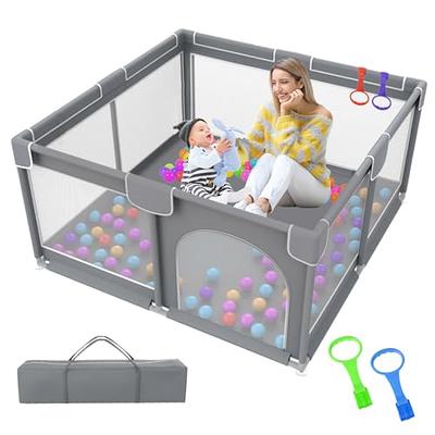 Baby Playpen, 71 x 59 Inches Large Playpen for Babies and Toddlers, Extra  Safe with Anti-Collision Foam Playpens for Babies, Indoor & Outdoor Playard