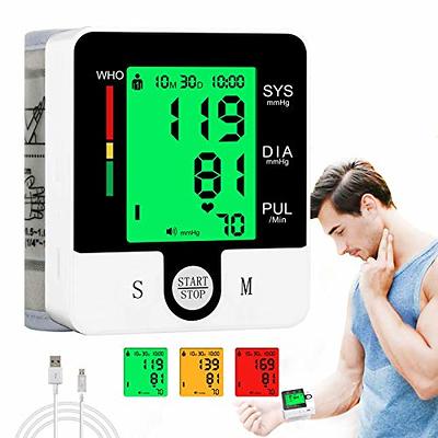 Blood Pressure Monitor Dual Users x99 Readings Blood Pressure Machine with  Voice Adjustable Wrist Cuff BP Monitor for Home Use with Carrying Case  Instant Portable - Yahoo Shopping