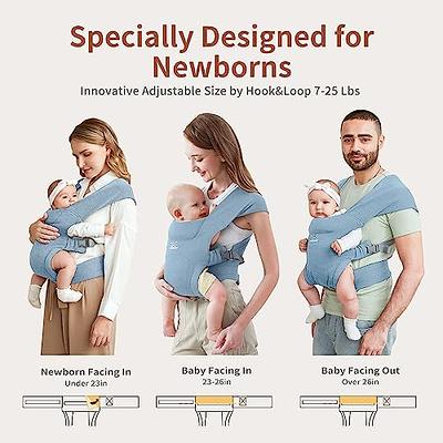 Momcozy Baby Wrap Carrier, Easy to Wear Infant Carrier Slings, Lightweight  Hands Free Baby Sling, Adjustable Baby Carriers for Newborn to Toddler 8-35  lbs, Grey - Yahoo Shopping