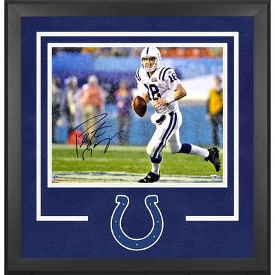 Peyton Manning Indianapolis Colts Autographed Deluxe Framed 16' x