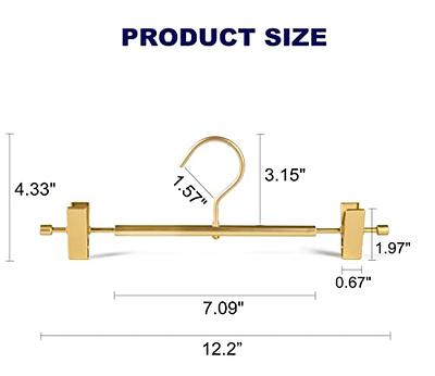 Durable Matte Gold Aluminum Coat Hangers - Smooth & Sturdy Metal