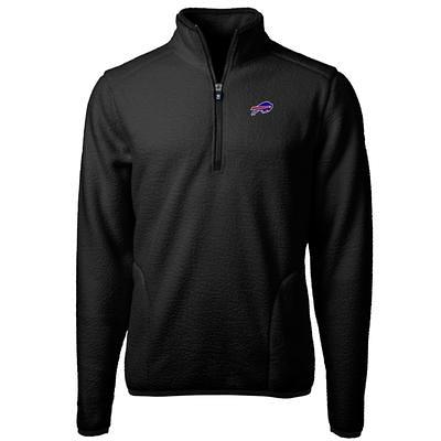 Cutter & Buck Buffalo Bills Women's White Helmet Logo Cascade Eco Sherpa  Fleece Half-Zip Pullover Jacket