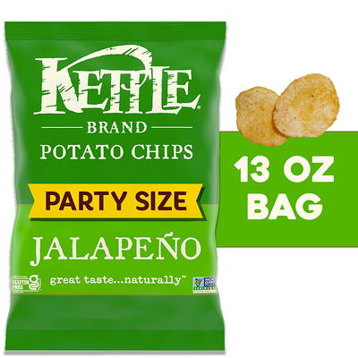 Kettle Brand Potato Chips, Sea Salt Kettle Chips, Party Size, 13