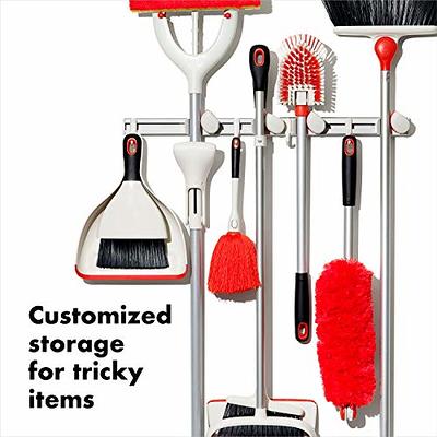 OXO Good Grips Wall-Mounted Mop and Broom Organizer & Good Grips Microfiber  Hand Duster - Yahoo Shopping