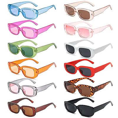 AIEYEZO Square Sunglasses for Women Men Square Thick Frame Sun Glasses  Simple Designer Style Shades
