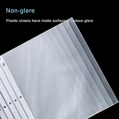 KTRIO Sheet Protector 8.5 x 11 inch Non-Glare Clear Page Protectors,  Plastic Sleeves for Binders, Paper Protector for 3 Ring Binder Letter Size  Top Loading, 200 Pack : : Office Products