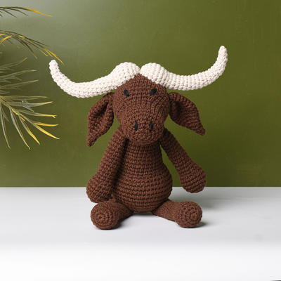 Buffalo Plush Stuffed Animal Crochet Toy - Amigurumi Decor Best Gift Year Of The Ox - Yahoo Shopping