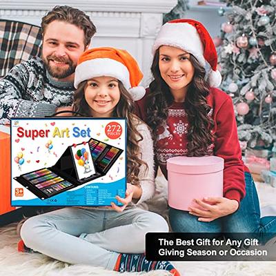 Art 101 Kids 179-Piece Double Sided Trifold Easel Art Set