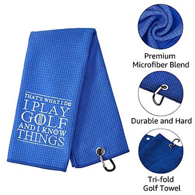  Golf Towels for Golf Bags for Men Funny Gradient Golf Themed  Gifts for Men Women Wife Golfers Unique with Clip Yellow Turquoise and Teal  24x16 in : Sports & Outdoors