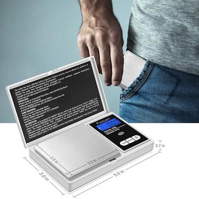 Fuzion Gram Scale 0.1G/1000G, Digital Pocket Scale with 6 Units