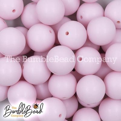 20mm Black with White Polka Dots Bubblegum Beads