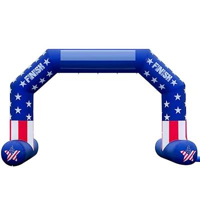 Sewinfla Blue Inflatable Arch 20ft, Inflatable Start Finish Line