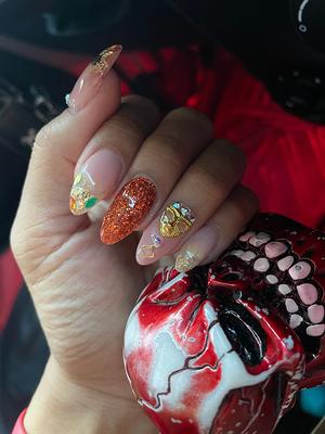 Designer Nails Reusable Press On Gift Couture Gold 