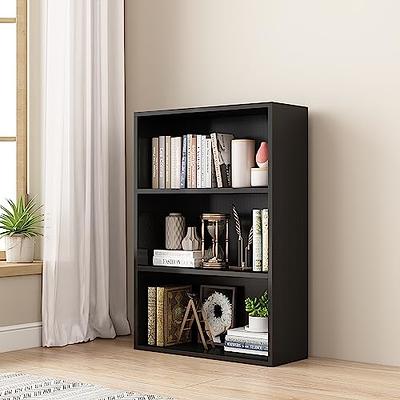 NEWSENDY 6-Tier Open Tall Skinny Bookshelf, Floor Standing Bookcase Storage  Shelves, Wooden Cube Storage Shelf for Home Office, Living Room, Bedroom,  Black - Yahoo Shopping