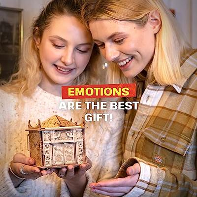 Cluebox Escape Room in a Box for Adults and Kids Schrödingers Cat Brain  Teaser, Puzzle Box, IQ Logic Teaser Wooden 3d Puzzle Birthday Gift 