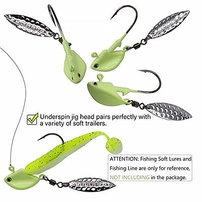 Dovesun Fishing Jig Heads Underspin Jig Heads with Willow Blade Mixed 5  Colors 1/2oz(14g) 15pcs - Yahoo Shopping