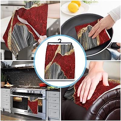 Thickened Dish Towel Hanging Hand Towels Kitchen Rag With - Temu