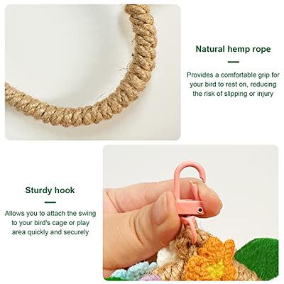 La La Pet® Bird Rope Swing with Hanging Hook Bird Rope Perch Bird Swing Perch  Bird Perch Stand Bird Cage Toy for Parrot Budgie Parakeet Cockatiel  Cockatoo Conure Heart - Yahoo Shopping