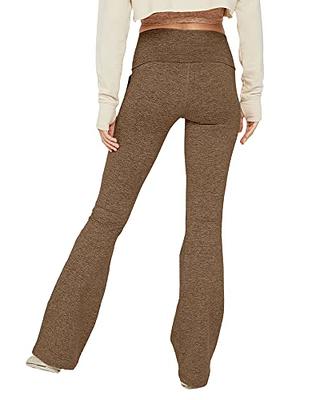 nuveti Nuveti Womens High Waisted Boot Cut Yoga Pants 4 Pockets